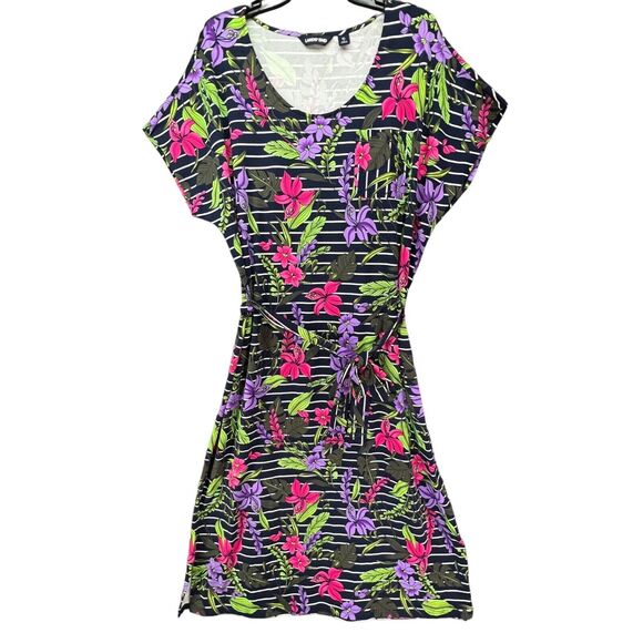 Lands' End Dresses & Skirts - Lands End Dress XL Floral Striped